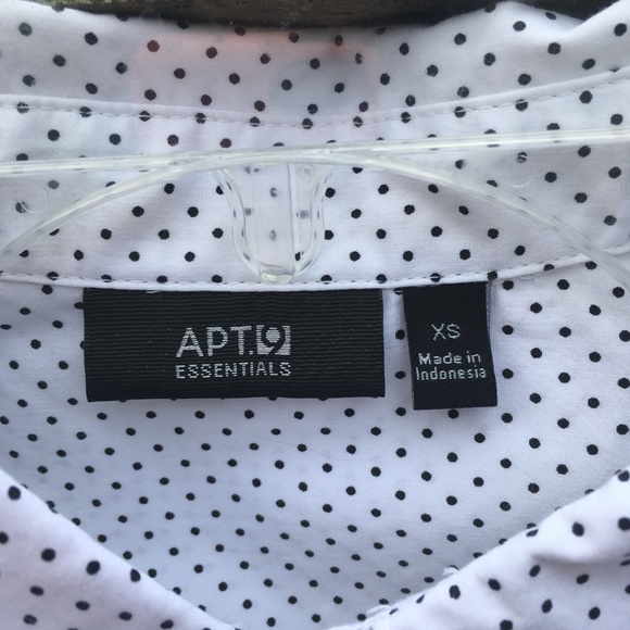 Black and White Polka Dot Button Down - Picture 5 of 5